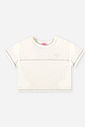 Conjunto Infantil Menina Blusa Boxy e Short com Linho Preto
