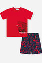 Pijama de Verão Infantil Menino Dept. de Bombeiros Divertto VM MARTE/AZ MARINHO