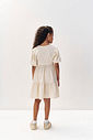 Vestido Menina em Moletinho Linho Off White Mundo Cinti