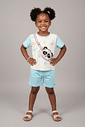 CONJ BLUSA E SHORTS AZ BLUE LI/AZ BLUE L
