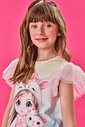 Vestido Infantil Menina Unicórnio Azul Cinti