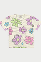 Conjunto Infantil Menina Margaridas Azul Abrange