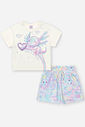 Conjunto Bebê Menina Sara Salamandra com Shorts – Look Delicado Cinti Baby NATURAL/LL BRUMA