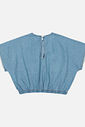 Conjunto Teen Feminino Blusa E Short Azul Jeans Claro Dway