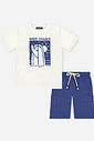 Conjunto Menino Camiseta Prancha e Bermuda Infinity