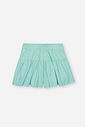 Conjunto Infantil Neon Love com Blusa e Shorts em Meia Malha P.A com Glitter – Look Menina Verão VERDE BRISA