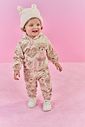 Conjunto Bebê Menina Blusão E Calça Ursinho Rosa Mundo Cinti