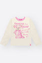 Pijama Infantil Menina Sonhos de Ursinha Mundo Cinti OFF WHITE/RS IOGURTE