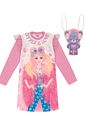 Vestido Pinkmood Com Mochila Urso Rosa CTV