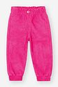 Calça Bebê Menina Veludo Rosa Neon Mundo Cinti