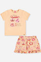 Conjunto Infantil Menina Pijama Breakfast em Suedine e Suede