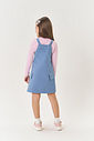 Conjunto Infantil Menina Blusa Listrada E Salopete Rosa Mundo Cinti