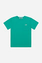 Camiseta Infantil em Moletinho Waffle com Bolso Verde