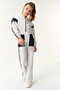 Conjunto Jaqueta E Calça Wide Leg Off White E Preto CTV