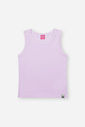 Regata Infantil Básica em Cotton com Algodão – Blusa Menina Sem Manga Verão LILAS BRUMA