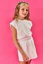 CONJ BLUSA E SHORTS/SAIA NATURAL/NATURAL