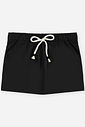 Conjunto Infantil Menina Regata Cropped e Short-Saia com Linho Preto