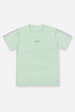 Camiseta Infantil Sportwear Minimalista em Malha Dry Sport VERDE FLUOR GREEN