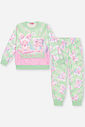 Pijama Infantil Menina Monstrinhos Mundo Cinti VERDE CIDRA
