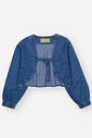 Jaqueta Infantil Menina Cropped Jeans CTV