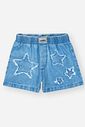 Short Infantil Menina Estrelas Jeans CTV