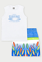 Conjunto Infantil Menino Paradise Surfing Branco Abrange