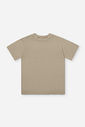 Camiseta Infantil Menino Básica em Malha Modal Latte
