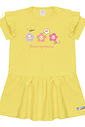 Vestido Bebê Menina Flores Amarelo Cinti