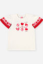 Conjunto Infantil Menina Blusa Alongada Morangos e Legging Estampa de Bandana