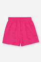 Conjunto Infantil Blusa, Sobreposição e Shorts Laise Rosa