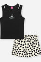 Conjunto Menina Sweet Cherry Preto Beli.me