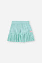 Saia-Shorts Infantil de Praia em Malha UV com Babado VERDE ATOL