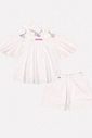 CONJ BLUSA E SHORTS OFF WHITE