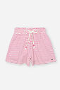 Conjunto Infantil com Regata em Cotton e Shorts Listrado – Look Menina Verão com Bordado Vazado e St NATURAL/RS CRUSH