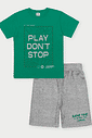 Conjunto Infantil Menino Play Don't Stop Verde Abrange