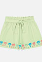CONJ BLUSA E SHORTS NATURAL/VD PARADISE