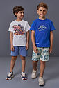 Bermuda Infantil Jurassic World Moletom Linho Cidra