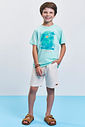 Camiseta Infantil Tropical em Meia Malha Brisa