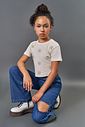 Blusa Infantil Menina Sun Strass Off White CTV
