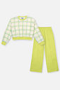 Conjunto Infantil Menina Xadrez Verde CTV