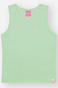 Regata Infantil Básica em Cotton com Algodão – Blusa Menina Sem Manga Verão VERDE CIDRA