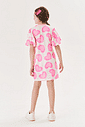 Vestido Infantil Menina Corações Rosa Cinti