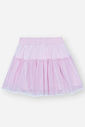 Saia Infantil Menina Tule Glitter Lilás Mundo Cinti