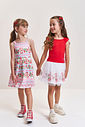 Vestido Infantil em New Stretch Estampado – Vestido Menina Verão com Etiqueta com Essência ROSA IOGURTE