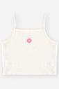 Trio Infantil Menina Regata e Short e Colete Poodle com Strass