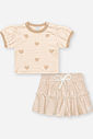 CONJ BLUSA E SAIA/SHORTS BG CAFÉ/BG CAFÉ