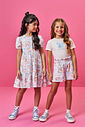 Vestido Infantil em New Stretch com Estampa de Ursinhas – Vestido Menina Verão Azul Porcelana AZUL PORCELANA