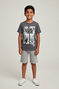 CONJ CAMISETA E BERMUDA CZ CHUMBO S/MESCL M