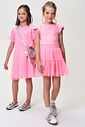 Vestido Infantil Menina Barbie com Tule Foil e Laços