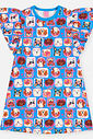 Vestido Infantil Menina Estampado de Cachorrinhos